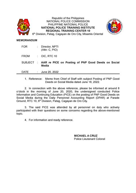 pice pnp meaning